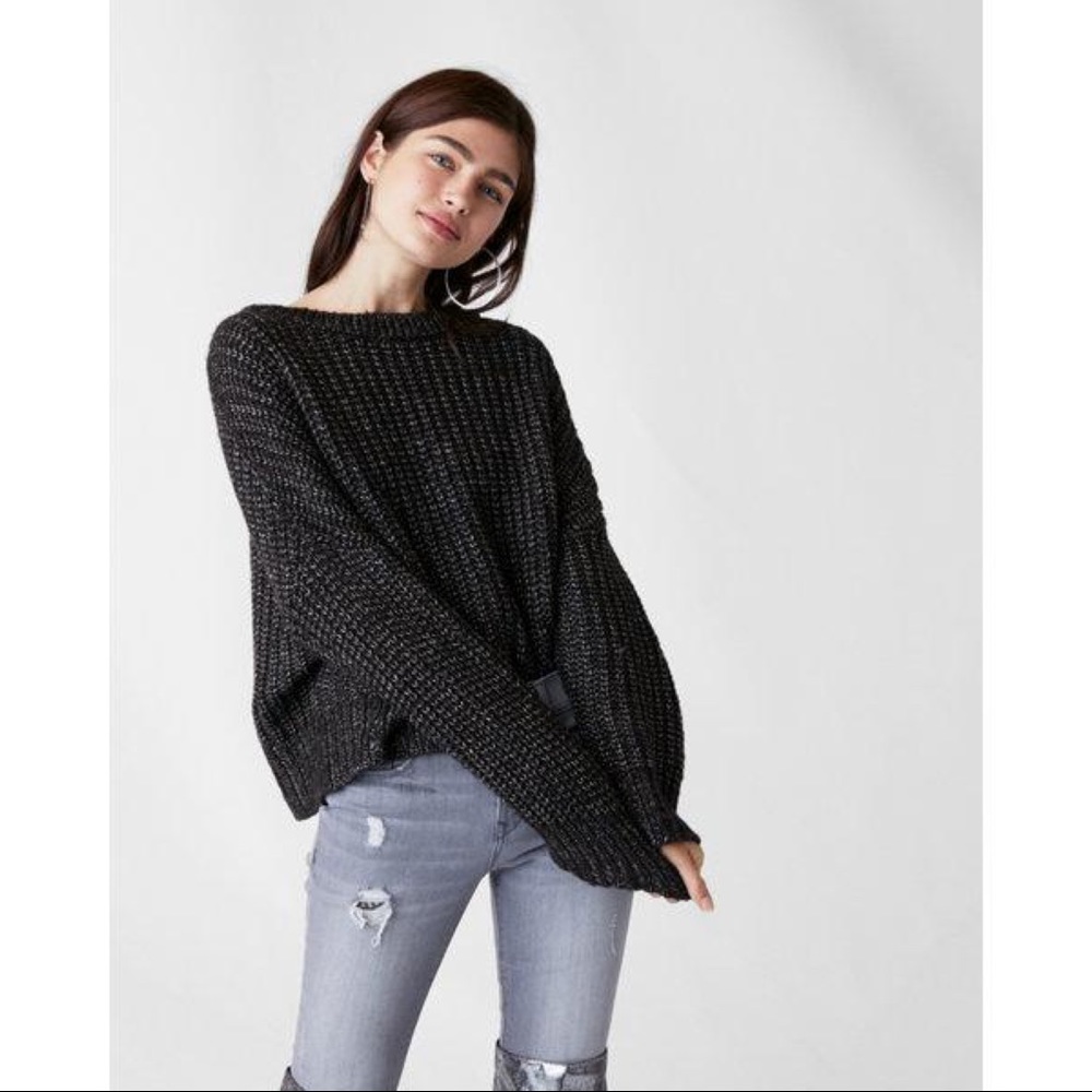 Metallic Boxy Sweater
